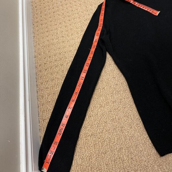 Vintage Camela Merino Wool Blend Knit Mockneck Sweater Black - Picture 10 of 10